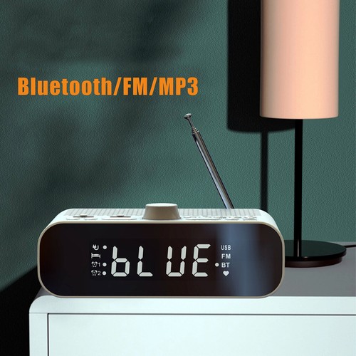 Alarm Clock Radio Speaker Streaming Play LED Display Bedside FM Clock Radio - Picture 10 of 11