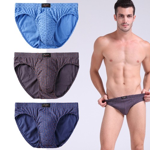 Calzoncillos de algodón talla grande para hombre bolsa abultada - Imagen 7 de 26