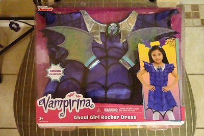 Disney Junior Vampirina Ghoul Girl Rocker Dress Size 4-6X Dress-Up