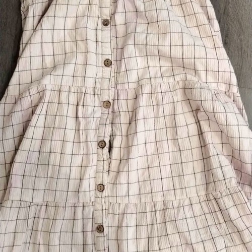 Maxi Vestido para Mujer OVER KLESHAS Algodón Arrugado Bohemio Talla L Beige - Imagen 14 de 14