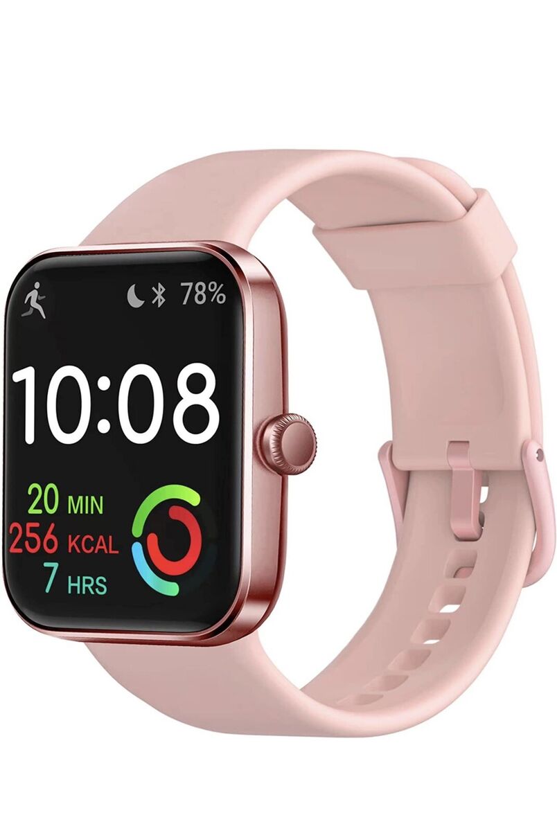 Best Smart Watch In 2022 For Women Pink Color 1.69 Size Blood Oxygen Heart Rate eBay