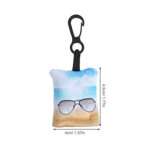 Eyeglass Cleaning Cloth Keychain Lens Cleaning Cloth  With Pouch Carabiner New - Picture 9 of 12