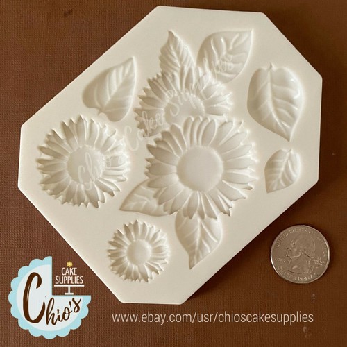 Sunflowers silicone mold. - Picture 2 of 4