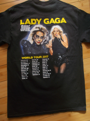 LADY GAGA ORIGINAL JOANNE NEW 2017 WORLD T-SHIRT (M) FROM LAS VEGAS + DVD - Picture 4 of 8