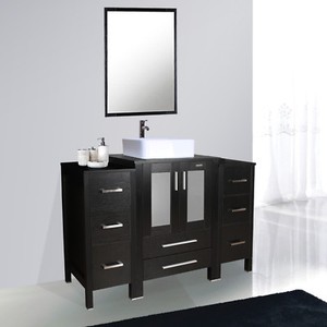 La Foto Se Esta Cargando 48 Inch Bathroom Vanity W Side Table Ceramic La Foto Se Esta Cargando 48 Inch Bathroom Vanity W Side Table Ceramic