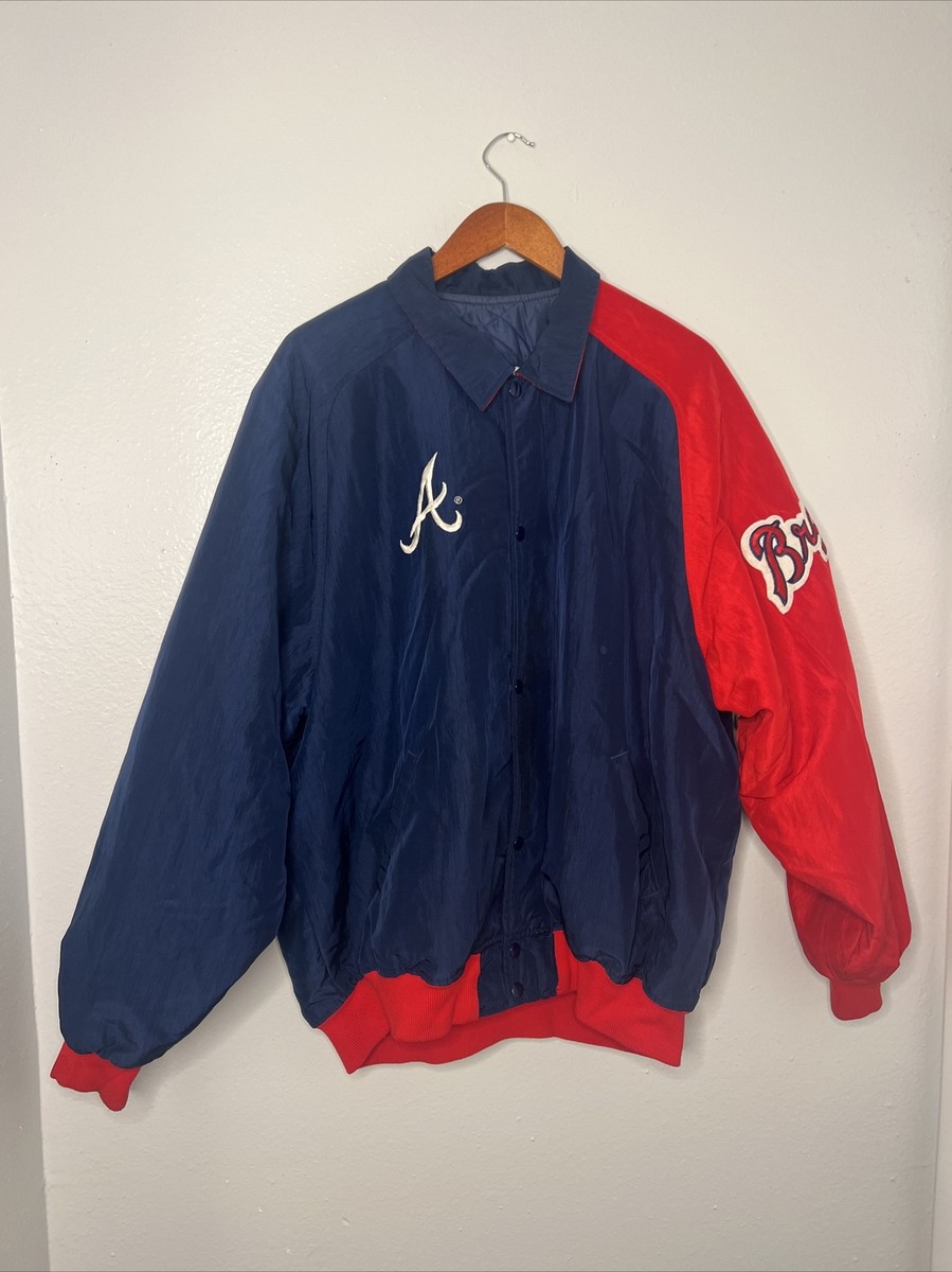 Starter MLB Atlanta Braves 90's スタジャン青×赤 Vintage 90s MLB Atlanta Braves Diamond Collection Starter