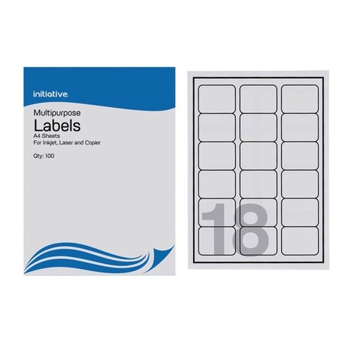 100 Sheets Initiative Multipurpose Labels A4 Various Sizes - Picture 8 of 10