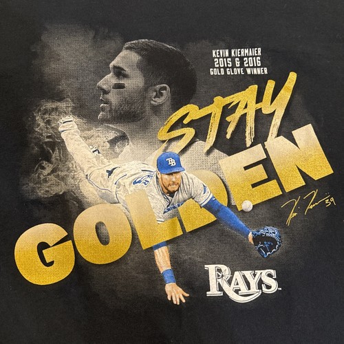 Tampa Bay Rays KEVIN KIERMAIER Stay Golden T-Shirt Size: XL Never Worn! No Tags - Picture 8 of 16