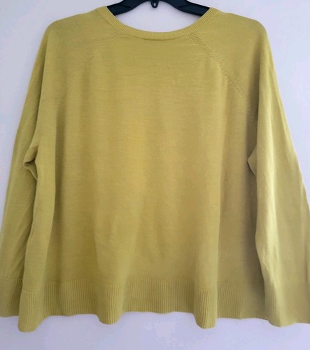 Eileen Fisher Top Damen Größe XL Sunbeam Bio Leinen Baumwolle Raglanärmel - Bild 9 von 13