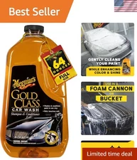 Achieve Radiant Shine with Gold Class Eco-Friendly Car Wash - 64 Oz, Foam Ready
