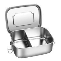 Brotdose Edelstahl 2 FäCher Lunchbox Auslaufsicher 800Ml Bpa-Frei FüR Kinder