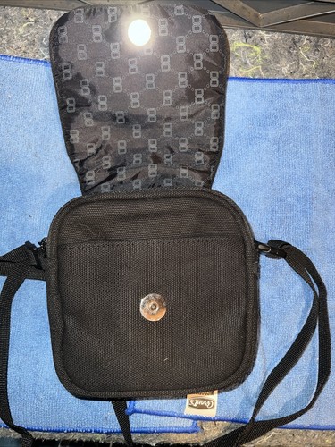 Estuche de transporte negro Nintendo DS Mario bolsa de viaje dos compartimentos más grandes bolsillos - Imagen 3 de 5