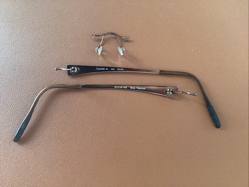 Norville Superlite glasses C24 Beta Titanium 53 18-140 Frames Only Bronze