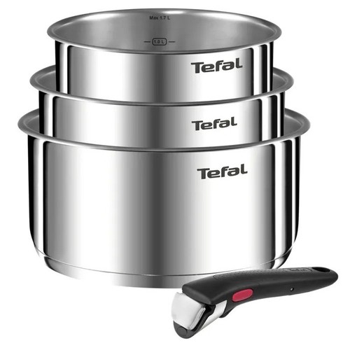 Tefal Ingenio Akku 4 Stück - Edelstahl, Induktion, abnehmbarer Griff - Bild 1 von 6