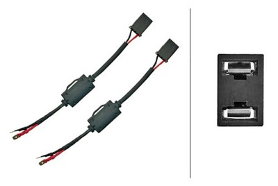 HELLA 226971621 H7 LED Anti-Flicker Wiring Harness 12V Bulb Adapter Led Light