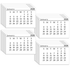2026 Mini Calendar 3 x 2 Inch Small Paper Tear off Calendar for Scrapbooking ...