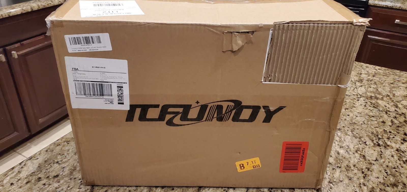 TCFUNDY Snow Machine 1500W Snow Making Machine