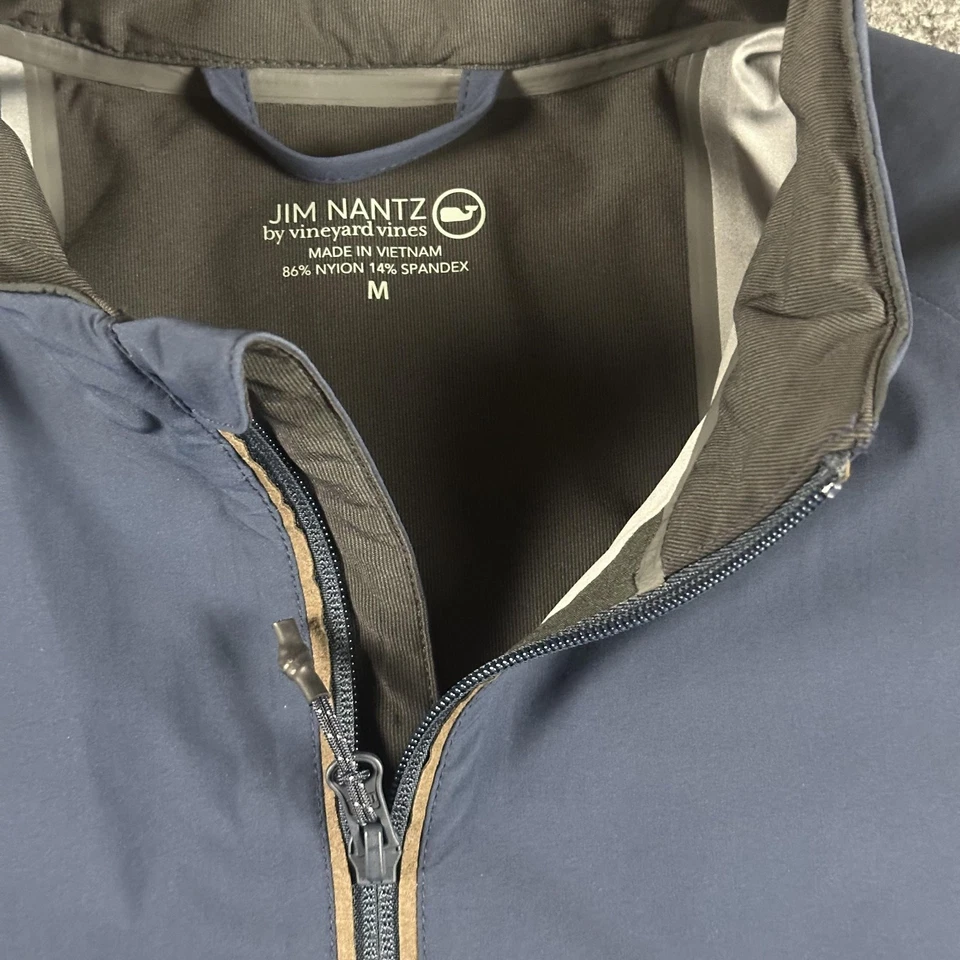 Мужской жилет Vineyard Vines Jim Nantz средний темно-синий мягкая подкладка для гольфа - Изображение 2 из 4