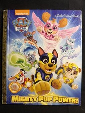 Vintage A Little Golden Book Paw Patrol Mighty Pup Power 2018 7374