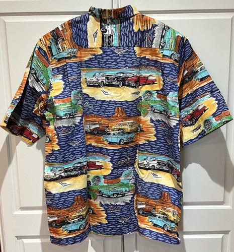 Reyn Spooner Mens Large Chevrolet Chevy Limited Edition Button Hawaiian Shirt - Picture 6 of 10