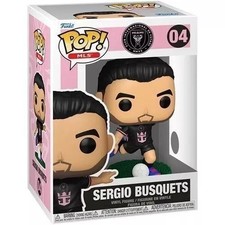 Funko Pop! Figura Vinilo Fútbol MLS Inter Miami Sergio Busquets #04 con Estuche
