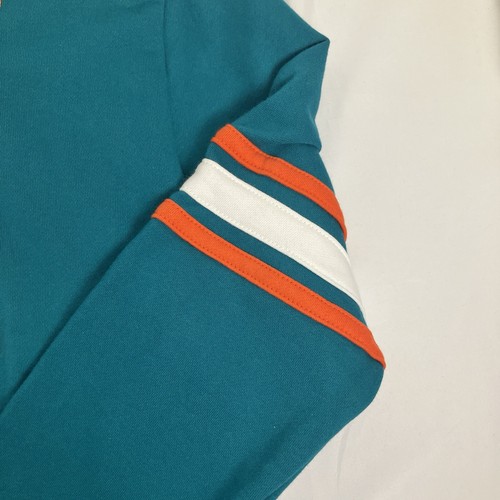 Mitchell & Ness Dan Marino Miami Dolphins Aqua Silver Season Pullover Hoodie XL - Picture 7 of 13