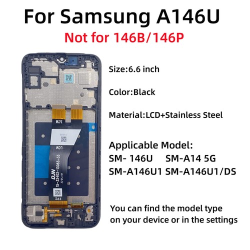 Display Screen Assembly LCD Kit for Samsung Galaxy A14 5G/A146U US Version - Picture 6 of 10