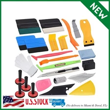 Pro Vinyl Wraps Applicator Tool Kit Window Tint Film Car Wrapping Tools Includes