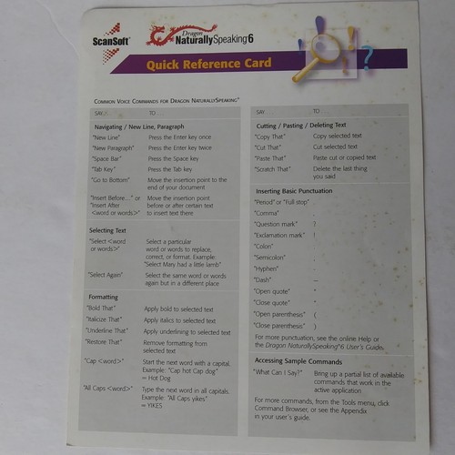 Dragon NaturallySpeaking 6 Essentials Speech Recognition Software Box Set CD Man - Picture 8 of 11