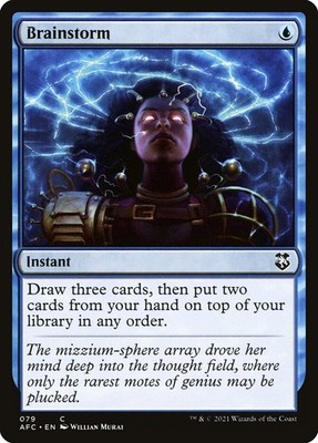 Brainstorm 79 NM Forgotten Realms Commander MTG