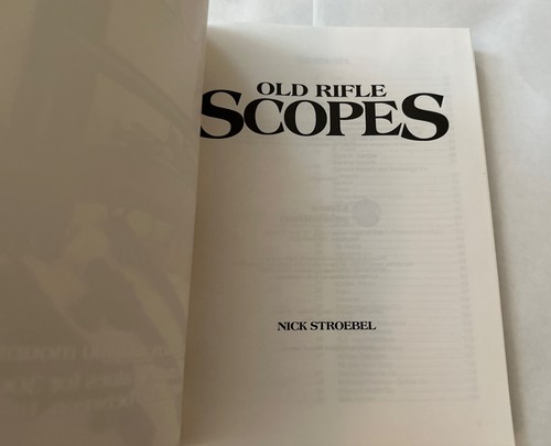 Old Rifle Scopes by Nick Stroebel, Like New  - Picture 2 of 7