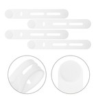  10 sztuk silikonowych opasek kablowych: organizer kablowy wielokrotnego użytku –