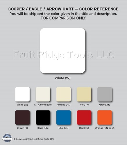 Cooper Weiß Dekorator Wippe Wand Licht Schalter Steuerung 4-WEGE 15A 120/277V 7504W - Bild 3 von 5