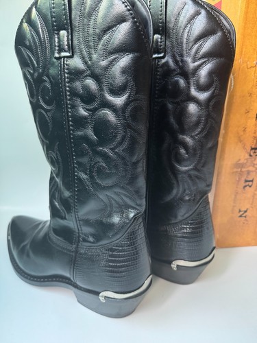 LAREDO HERREN 9D WESTERNSTIEFEL 68085 'ATLANTA' SNIP TOE MIT SILBERNER ZEHENABSATZ RAND - Bild 6 von 14