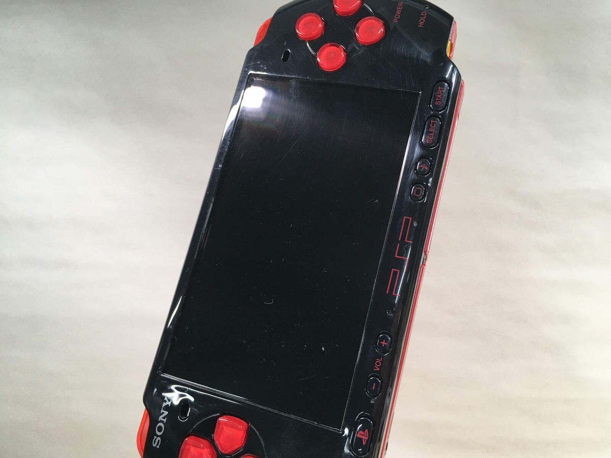 GD7862 Not Working PSP-3000 BLACK & RED SONY PSP Console