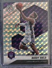 2020-21 Buddy Hield Panini Mosaic Silver Wave Kings/Warriors
