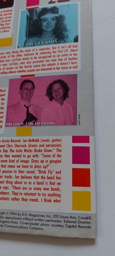 Max Mag Magazine 1984 Duran Bruce Springsteen Culture Club Simple Minds Latoya J - Picture 14 of 16