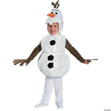 Disguise Baby's Disney Frozen Olaf Deluxe Toddler Costume,White,Toddler M