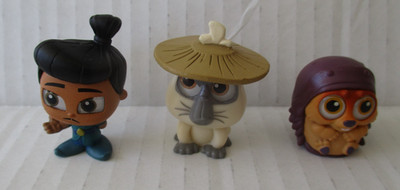 Disney Doorables Raya and the Last Dragon Lot 3 Dyan Chief Benja and Tuk Tuk