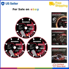 3 Pack Diamond Cutting Wheel 3 Inch for Metal 5000 Cuts Angle Grinder