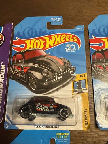 Lot (6) HOT WHEELS VOLKSWAGEN BEETLE, Caddy, Kafer Racer, Kool Kombi - Picture 3 of 8
