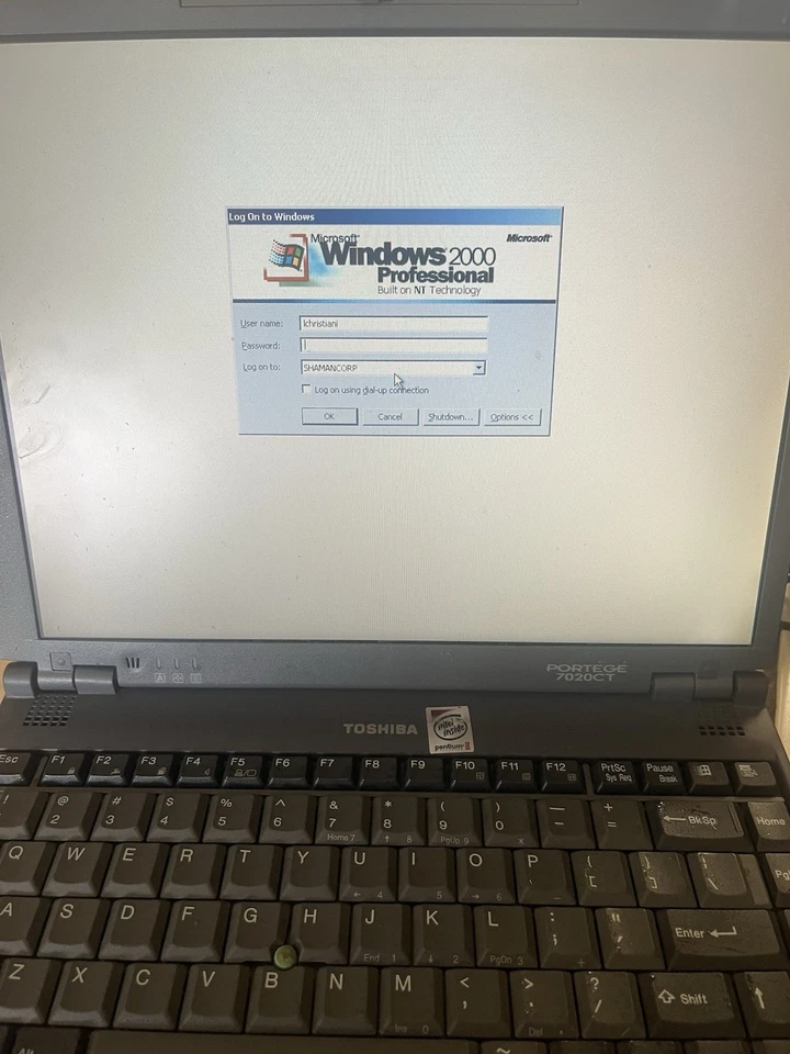 ВИНТАЖНЫЙ НОУТБУК TOSHIBA PORTEGE 7020CT/6.4 WINDOWS 2000 С ДОК-СТАНЦИЕЙ DVD - включается - Изображение 4 из 4