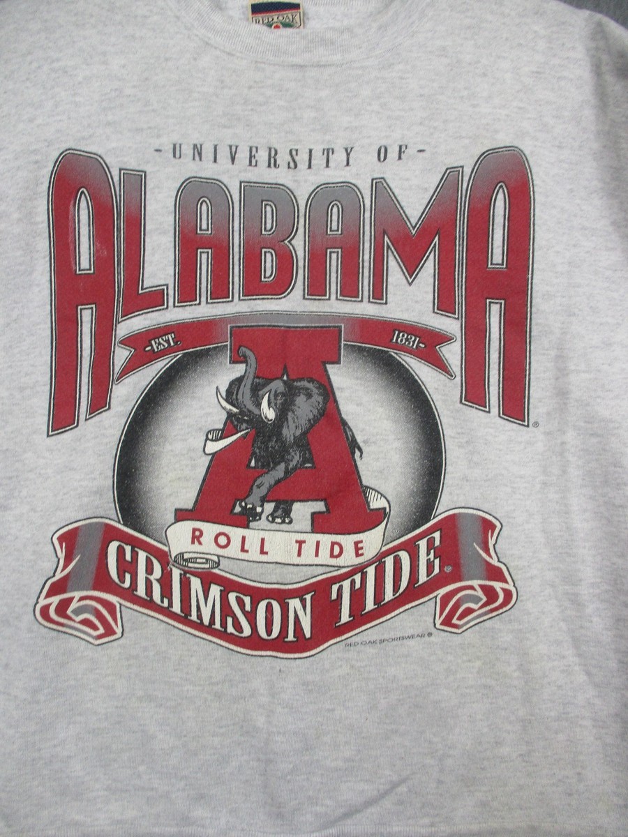 Vintage Alabama Crimson Tide Sweater Mens XL Gray NCAA