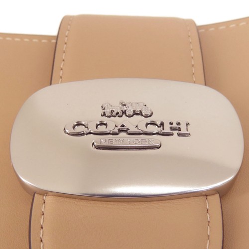 Coach Cuero Beige Bolso Bandolera Auténtico - Imagen 8 de 11