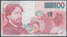 Belgium  100  Francs 1995-01  VF  P. 147(1),  Banknote, Circulated