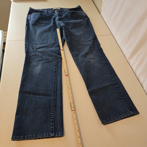 Levi's 505 Straight Women's 14 Blue Dark Wash - Picture 18 of 20