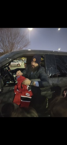 Signed By Brent Burns #8 Carolina Hurricanes Shirt 2XL Red Autographed - Picture 6 of 6