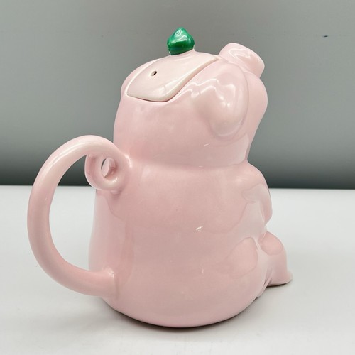 Vintage P&K Eager-to-Please ROSA SCHWEIN TEEKANNE Price Kensington ENGLAND Keramik NEUWERTIG - Bild 11 von 21