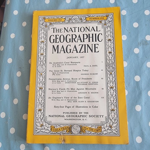THE NATIONAL GEOGRAPHIC MAGAZINE X 5 1957 / VINTAGE / HISTORIC - Bild 5 von 10