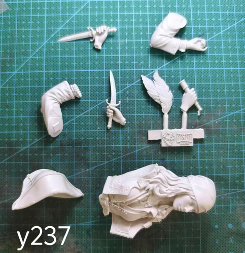 90mm Resin Figure Bust Pirate Unpainted Unassembled Y237 - Picture 2 of 2